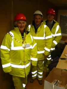 Safety first as we took a tour of the new energy from waste plant